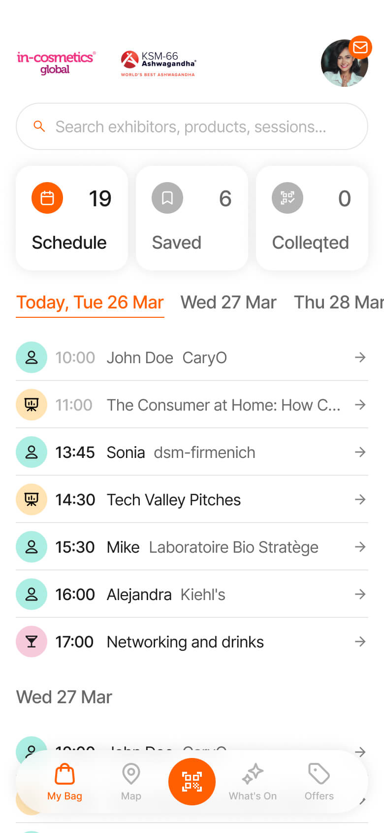 1.2 – My Bag – Schedule